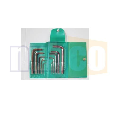 10PCE METRIC HEX KEY SET IN WALLET