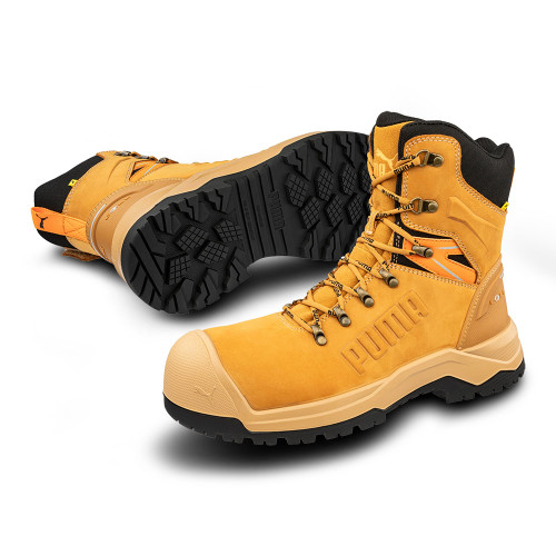 SZ 9 BLACK IRON HEAVY DUTY MID CUT SAFETY BOOT
