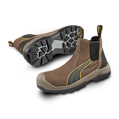 SZ 11 BROWN TANAMI PULL ON SAFETY BOOT