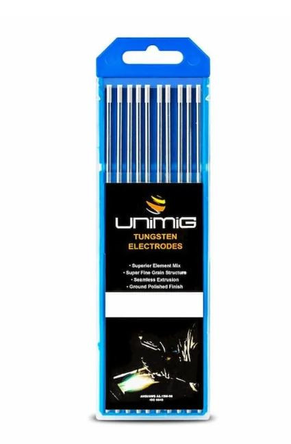 10PK 2.4MM WHITE ZIRCONIATED TUNGSTEN ELECTRODES