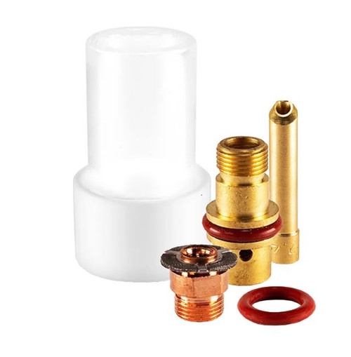 1.6MM GAS LENS SHORT TIG TORCH PYREX KIT
