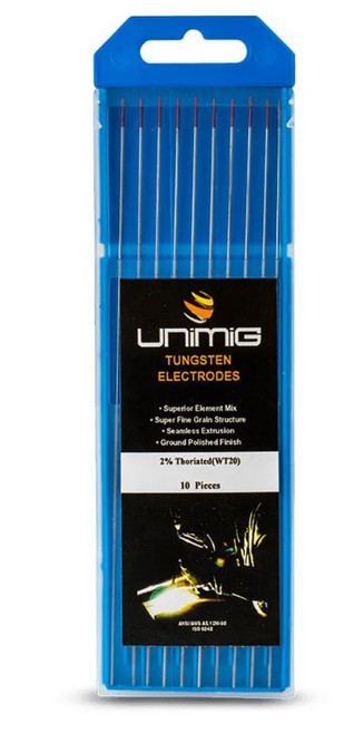 10PK 3.2MM RED THORIATED TUNSTEN ELECTRODES