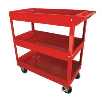 3 TIER STEEL SERVICE TROLLEY CAP 100KG