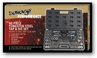 60PC TUNGSTEN TAP & DIE SET MET/UNF/UNC +1/8 NPT