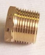 10MM BRASS HEX PLUG TAPERED