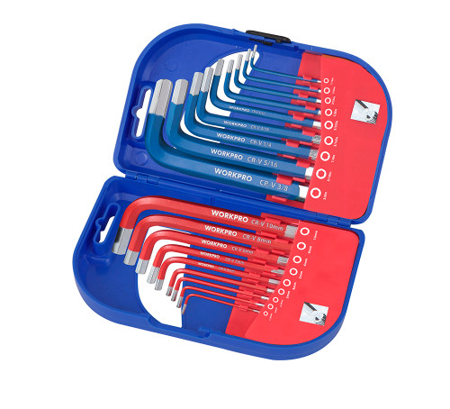 18PCE MET/IMP SHORT ARM HEX KEY SET