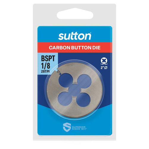 1/8\" 28TPI BSPT 2\"OD CHROME BUTTON DIE