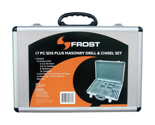 17PCE SDS DRILL & CHISEL SET