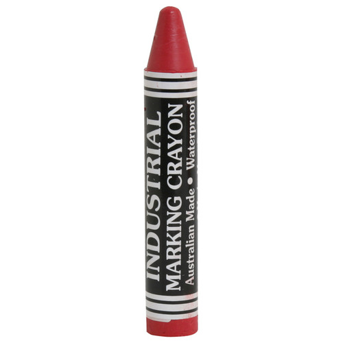 RED INDUSTRIAL ANDY CRAYONS (BOX OF 12)