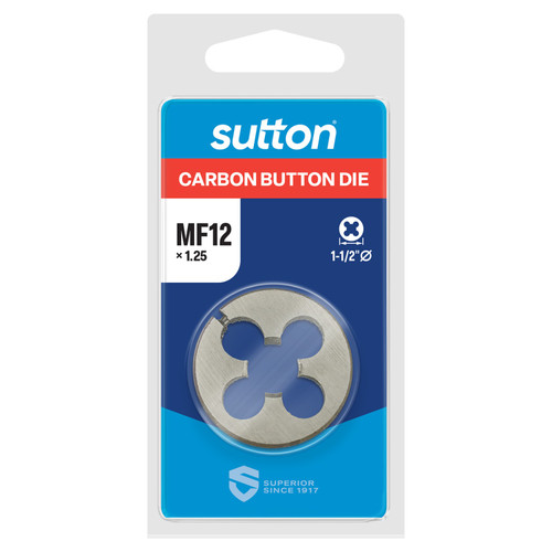 14MMX1.5MM 1.1/2\"OD METRIC FINE CHROME BUTTON DIE