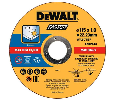 115X1.0X22.23MM 10PK HIGH PERF. BONDED THIN FAST CUT DISC