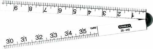 1MTR LONG LIFE PLASTIC FOLDING RULER