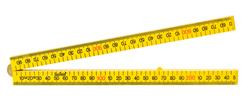 1MTR METRIC SQUARE EDGE PLASTIC FOLDING RULE