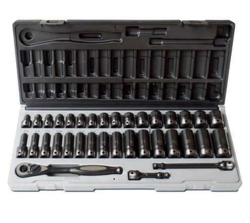 35PCE 3/8\" DR METRIC DEEP&STD 6PT DUAL ACTION SOCKET SET