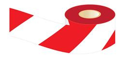 72MMX100MTR 2770 RED / WHITE BARRIER TAPE