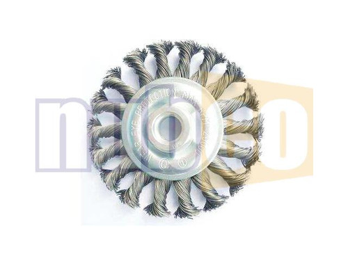 (O) 100MMX14MM 0.5MM TWIST KNOT WIRE WHEEL