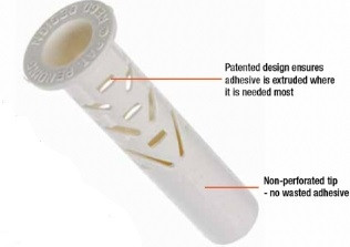 8MM NYLON HOLLOW SLEEVE FOR CHEMSET STUDS
