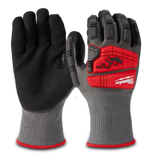 (O) SIZE M IMPACT CUT LEVEL 5 NITRILE DIPPED GLOVES