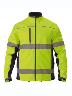 2 TONE HI VIS SOFT SHELL JACKET Y/N SIZE XL