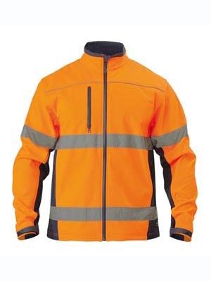 2 TONE HI VIS SOFT SHELL JACKET O/N SIZE 3XL