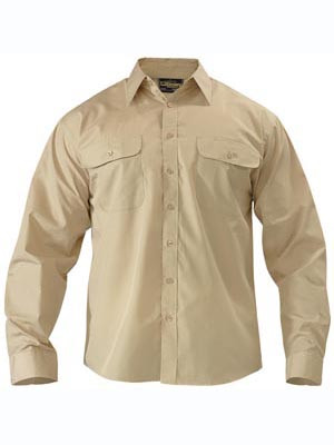 SHIRT SAND POLY COTTON L/S 3XL