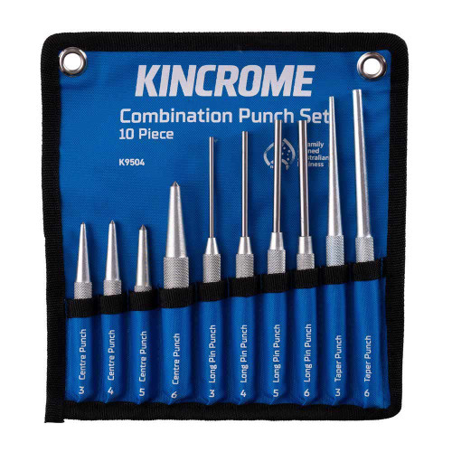 10PCE COMBINATION PUNCH SET