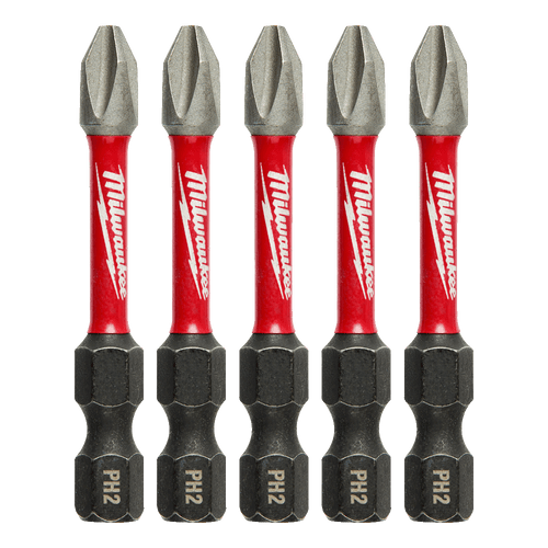#2 X 50MM 5PK SHOCKWAVE PHILLIPS DRIVER BIT SET