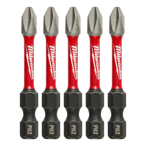 #2 X 50MM 5PK SHOCKWAVE PHILLIPS DRIVER BIT SET