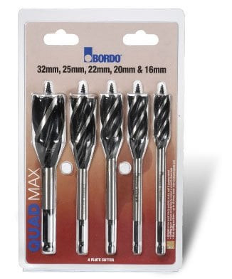 5PCE 16MM-32MM QUAD MAX WOOD BORER SET