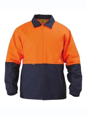 2TONE HI VIS DRILL JACKET ORANGE/NAVY 3XL
