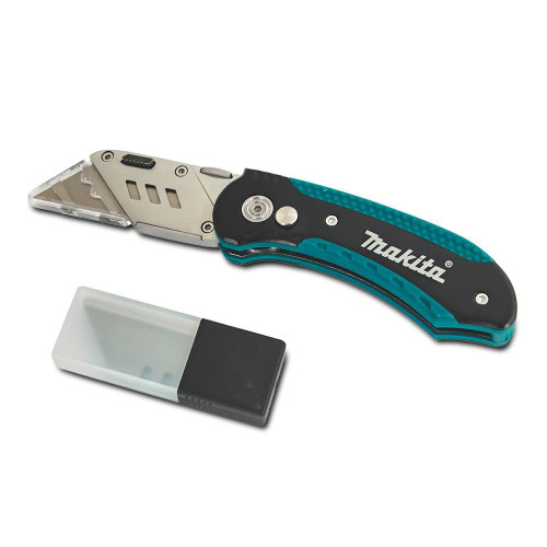 FOLDING UTILITY / RETRACTABLE KNIFE W/ 10 X BLADES