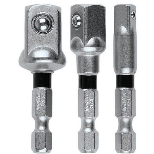 3PCE 50MM (1/4\",3/8',1/2\") IMPACT-X SOCKET ADAPTER SET