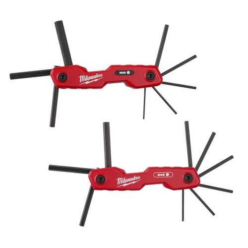 17PCE SAE/METRIC FOLDING HEX KEY SET