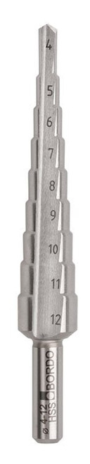 4-12MM - 1MM HSS BRIGHT FINISH STEP DRILL