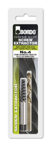 SCREW EXTRACTOR - #4 - WITH DRILL