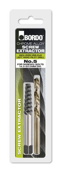 SCREW EXTRACTOR - #5 - WITH DRILL