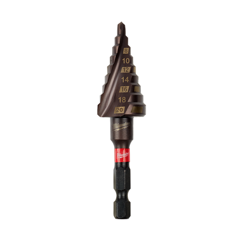 4-20MM 9 HOLE SHOCKWAVE TITANIUM STEP DRILL BIT