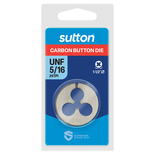 7/16\" 20TPI UNF 1.1/2\"OD CHROME BUTTON DIE