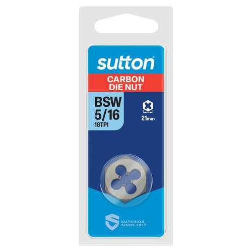 1/2\" 12TPI BSW CHROME DIE NUT