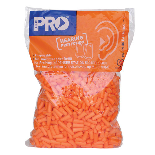 PRO-PLUG DISPENSER STATION REFILL 500 PAIRS OF PRO