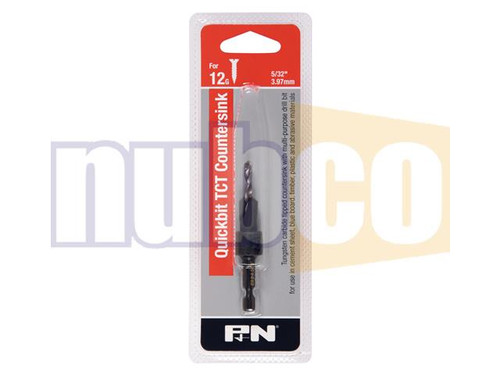 14G 12.7MM TCT COUNTERSINK SET WITH 3/16 DRILL BITS