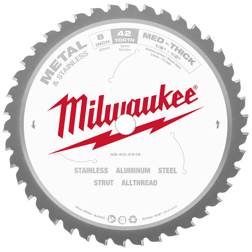 203MM (8\") 42T GENERAL PURPOSE METAL CIRC SAW BLADE