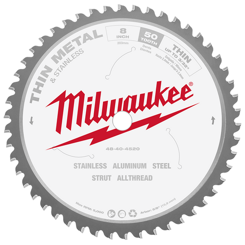 203MM (8\") 50T THIN METAL CIRC SAW BLADE