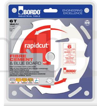 184MM (7-1/4\") 6T RAPIDCUT CEMENT SHEET BLADE