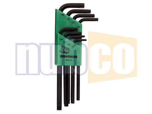 8PCE T9-T40 TORX POINT LONG ARM ALLEN KEY SET
