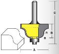 4MM ROMAN OGEE 1/4SHK ROUTER BIT
