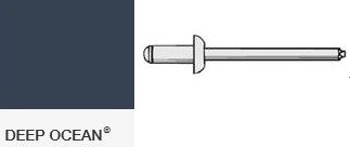 AS4-3 ALUMINIUM / STEEL RIVETS DEEP OCEAN 100PK