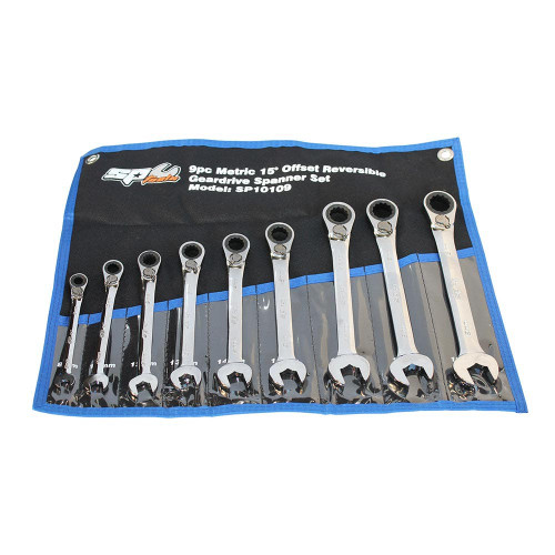 9 PIECE METRIC GEAR DRIVER SPANNER SET