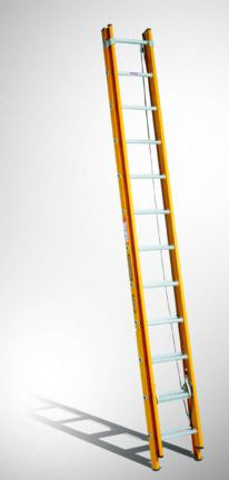 3.7-6.5MTR 130KG IND FIBREGLASS EXTENSION LADDER - POLE MOUN