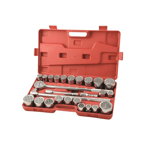 26PCE 3/4\" DRIVE METRIC/AF SOCKET SET